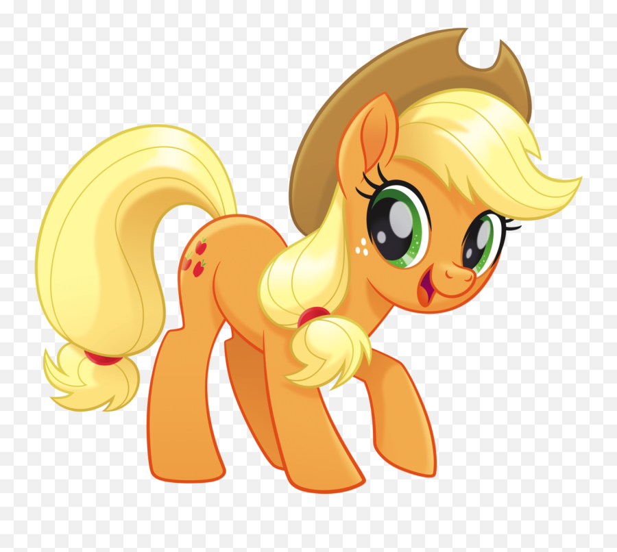 Applejack Cute Earth Pony Happy - My Little Pony The Movie Applejack Png,Applejack Png