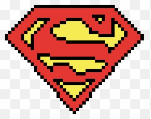 Superman Logo - Grid Paint Pixel Art Minecraft png