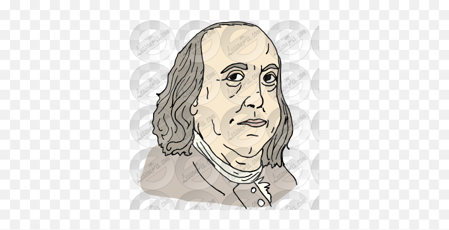 Benjamin Franklin Picture For Classroom - Benjamin Franklin Watermark Stencil Png,Benjamin Franklin Png