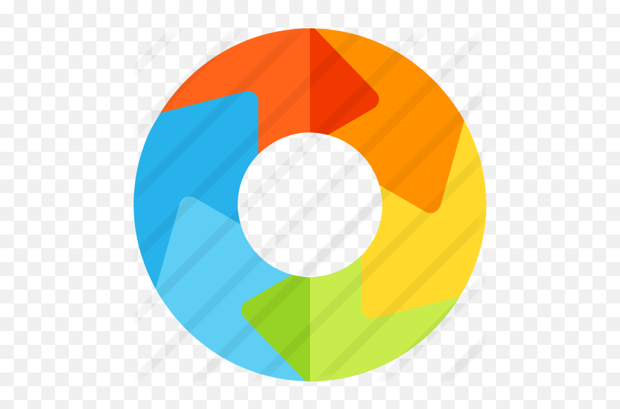 Segmented Circle Arrow - Free Business Icons Circle Arrow Icon Colored Png,Circle Arrow Png