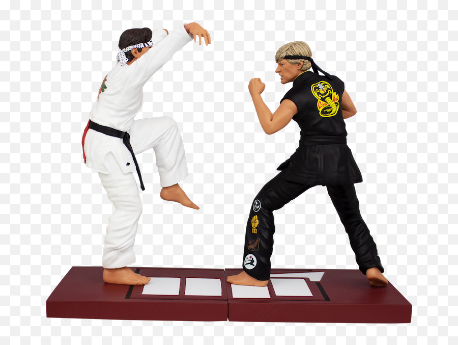 Karate Kid All - Valley Tournament Arrives With Icon Heroes Karate Kid Statues Png,Karate Kid Logo