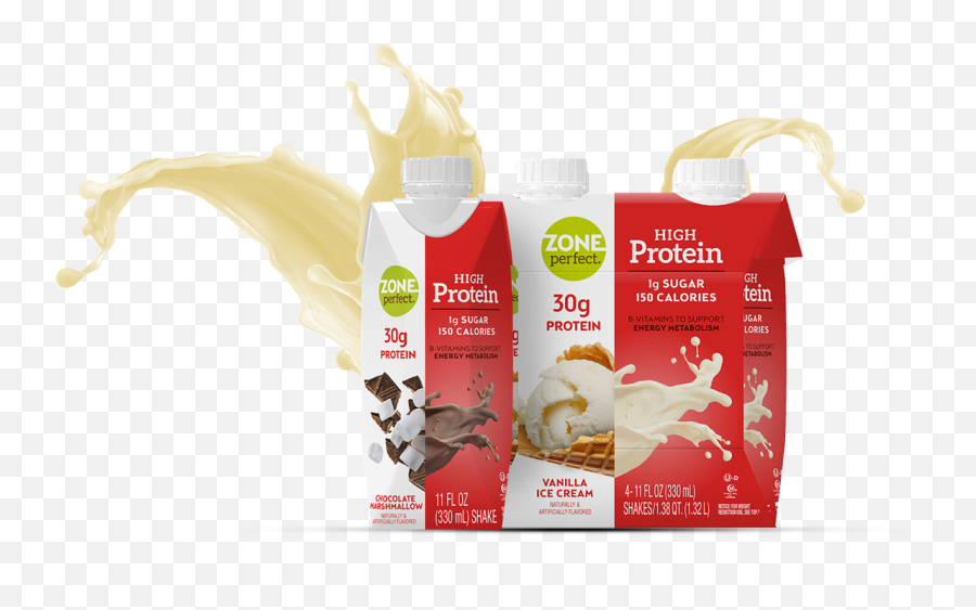 High Protein Shakes - Zone Perfect High Protein Shakes Png,Protein Png