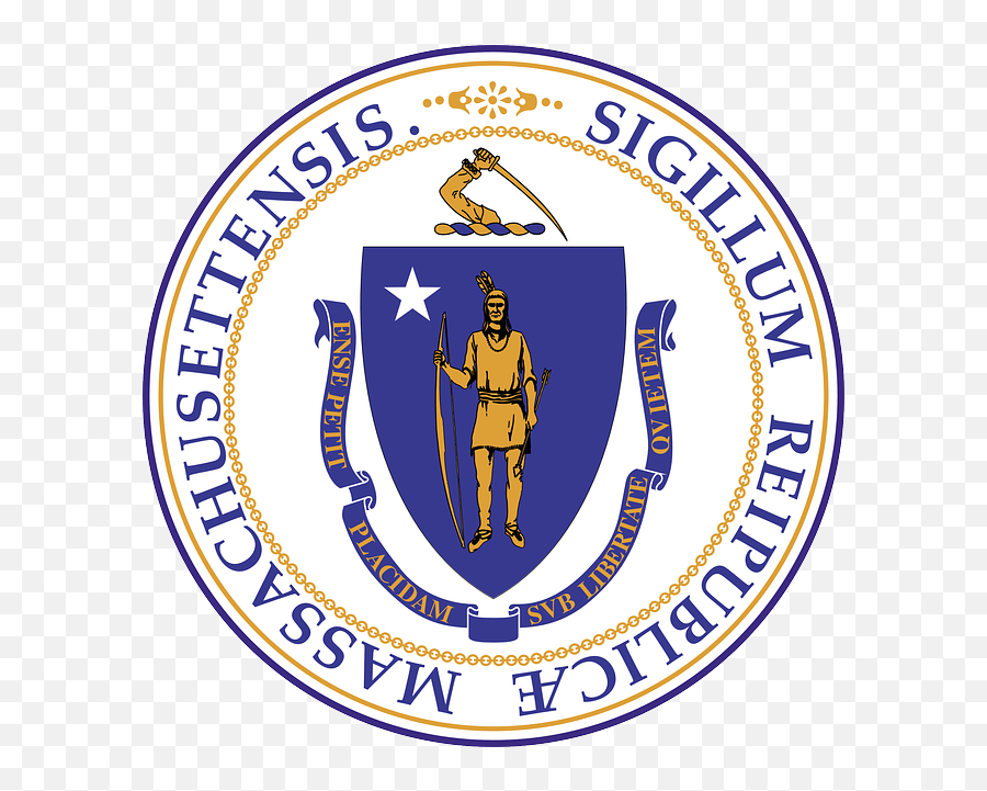 Indian Arrow - State Of Massachusetts Logo Transparent Png Massachusetts State Seal,Indian Arrow Png