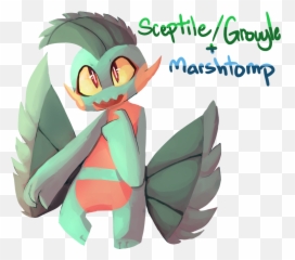 Download And Marshtomp - Mythical Creature Png,Sceptile Png