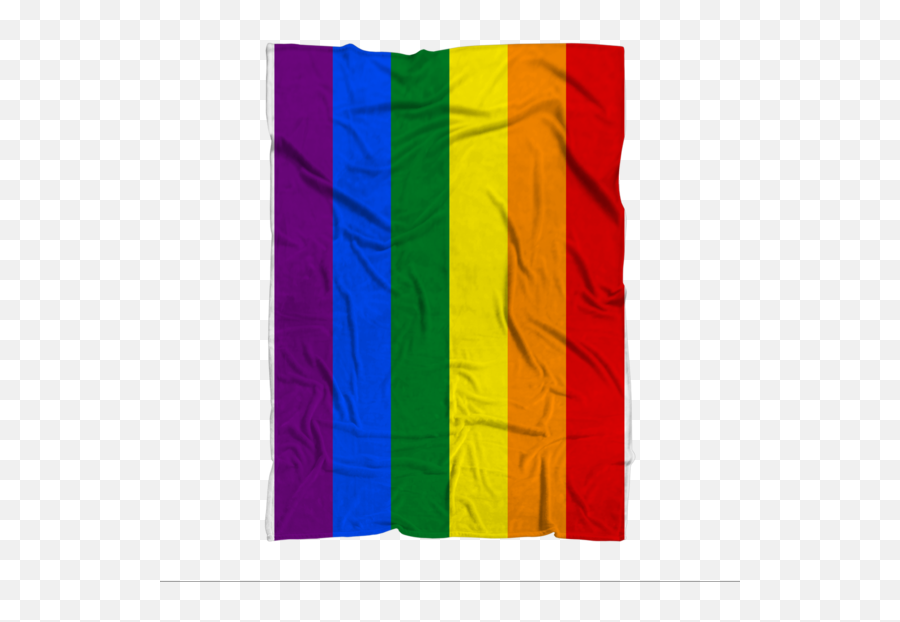 Rainbow Gay Pride Flag Premium Sublimation Adult Blanket - Vertical Png,Rainbow Flag Transparent