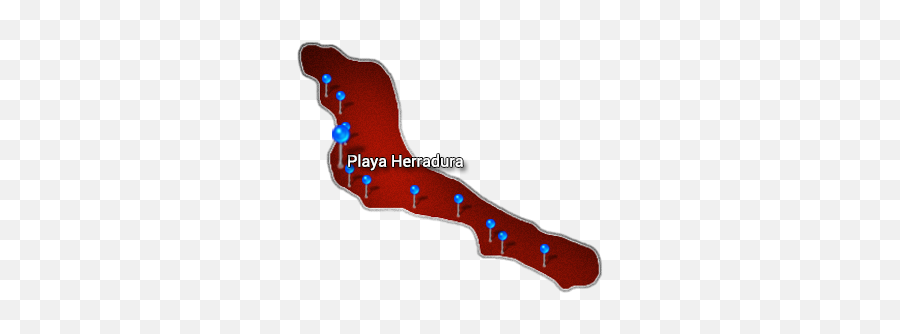 3 Central Pacific Playa Herradura - Dot Png,Herradura Png