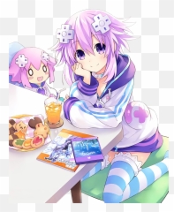 Download Neptune Render By Jessymoonn - Dbqcsii Neptune Mr Blue Sky Anime Meme Png,Neptune Png