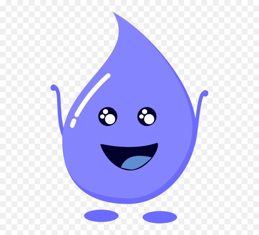 Violet Water Drop Free Svg - Drop Of Water Clipart With Face Png,Water Drip Png