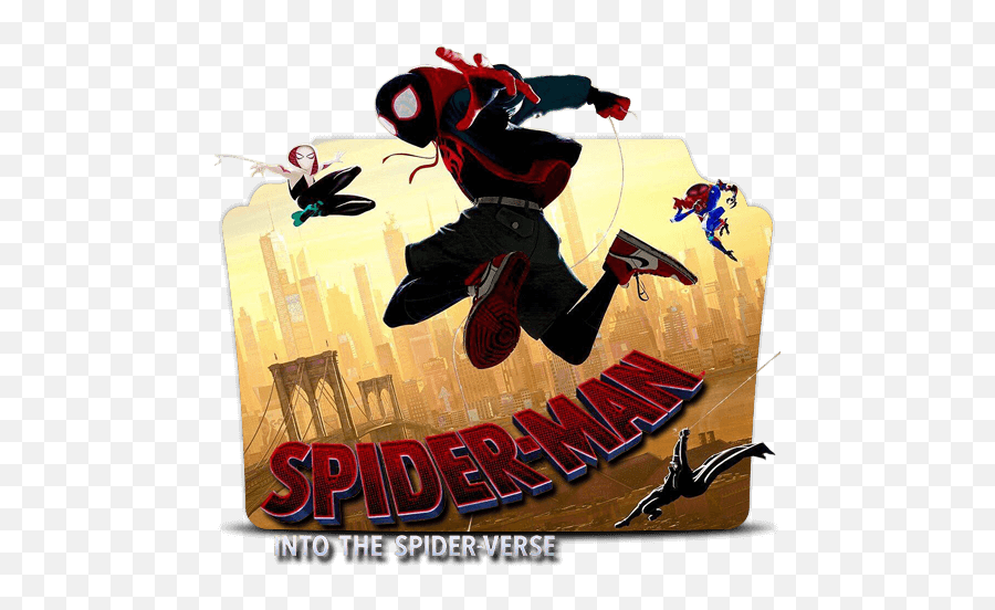 Spider Man Into The Verse Folder Icon - Designbust Into The Spider Verse Folder Icon Png,Spiderman Icon