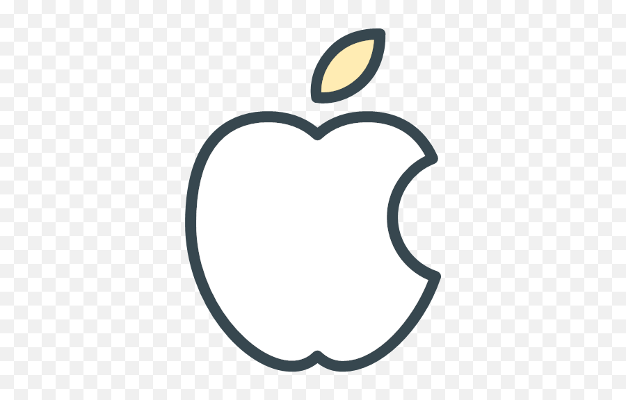 Mac Icon - Free Social Media Funline Icons Apple Logo White Png,Mac Icon?
