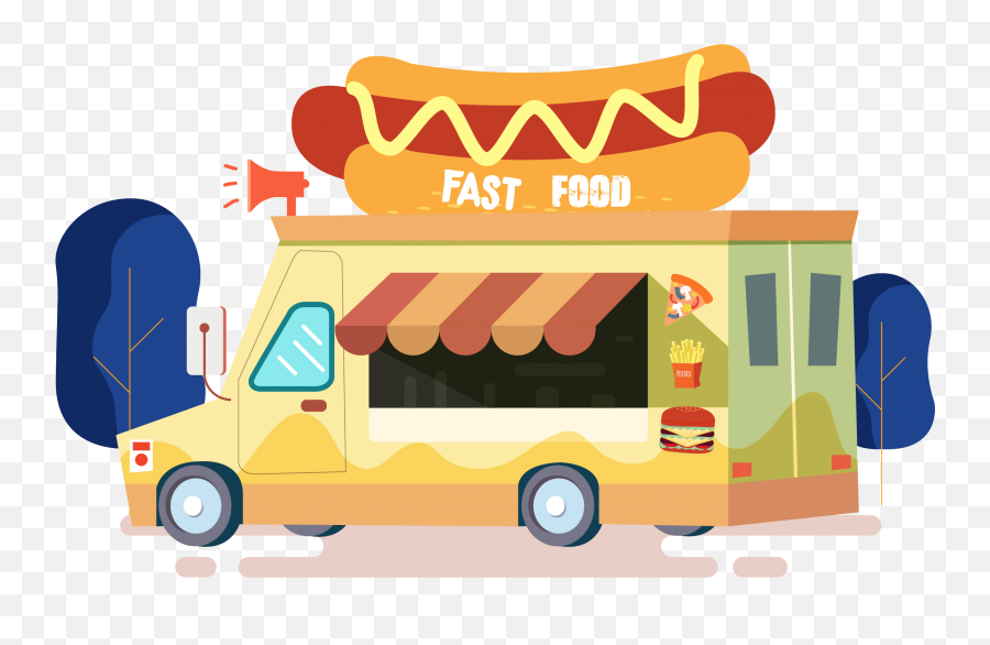 Fast Food Advertising Van Icon - Free Stock At Pngup Commercial Vehicle,Van Icon Png