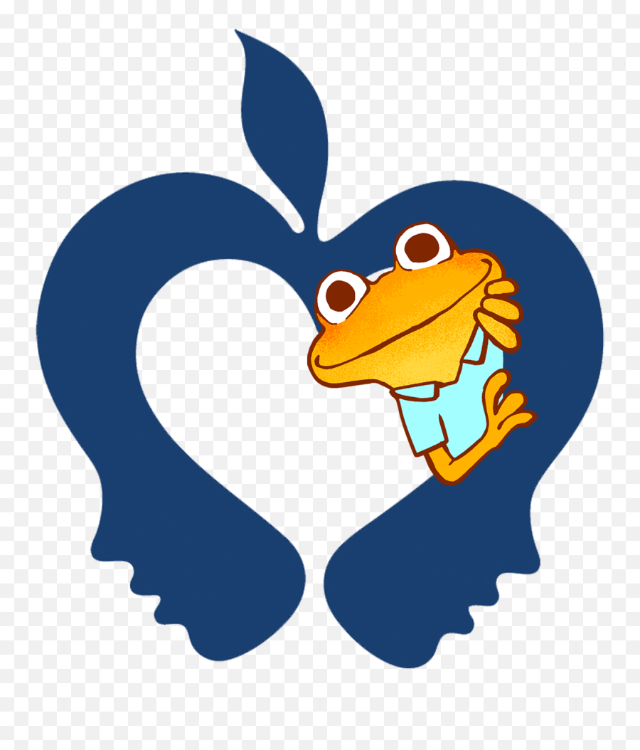 Apple Logo With Frog Peeking Through - Schaumburg School District 54 Png,Peeking Png