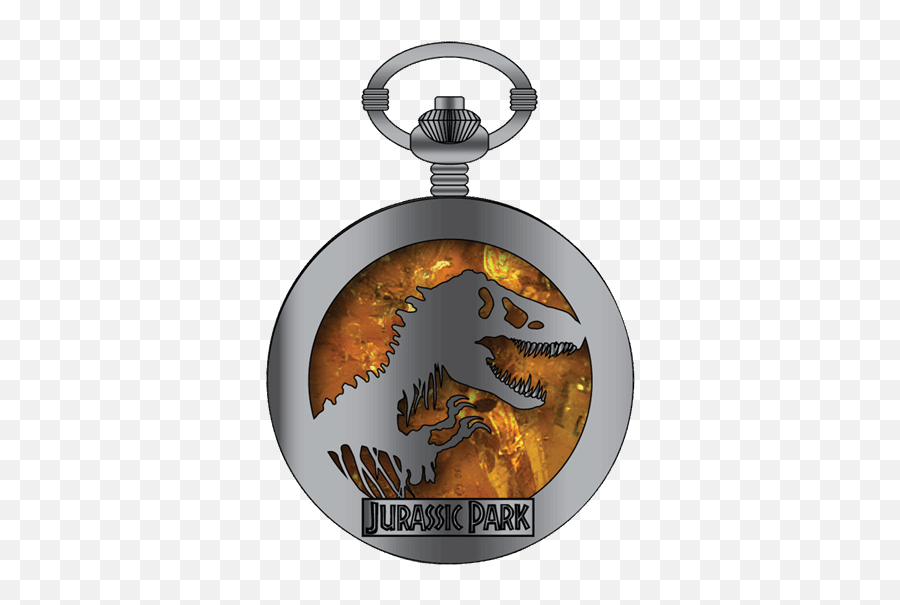 Jurassic Park - Jurassic Park Pocket Watch Keychain Png,Pocket Watch Png