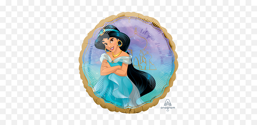 18inch Foil Balloon - Princess Jasmine Disney Princess Jasmine Png,Princess Jasmine Png