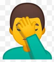 U200d Man Facepalming Emoji - Student Ico png