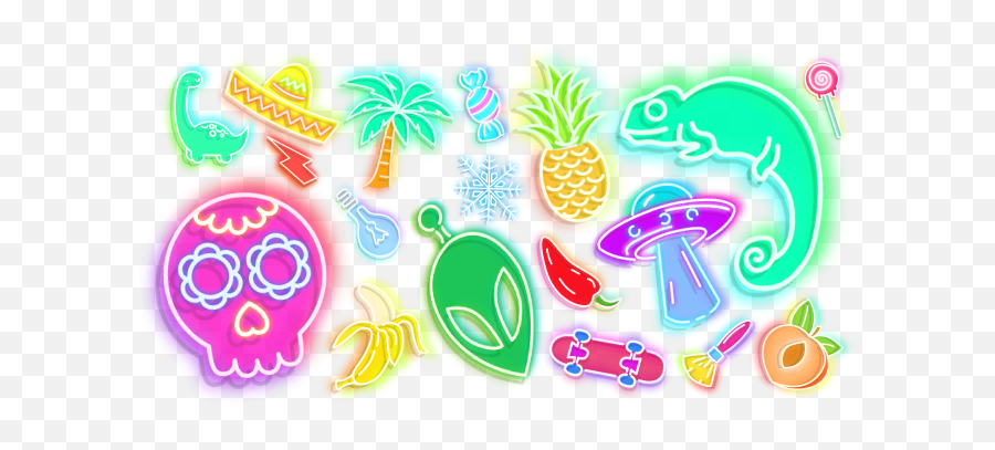 Neon Cursor Collection - Custom Cursor Cursores Neón Png,Hot Cursors Icon