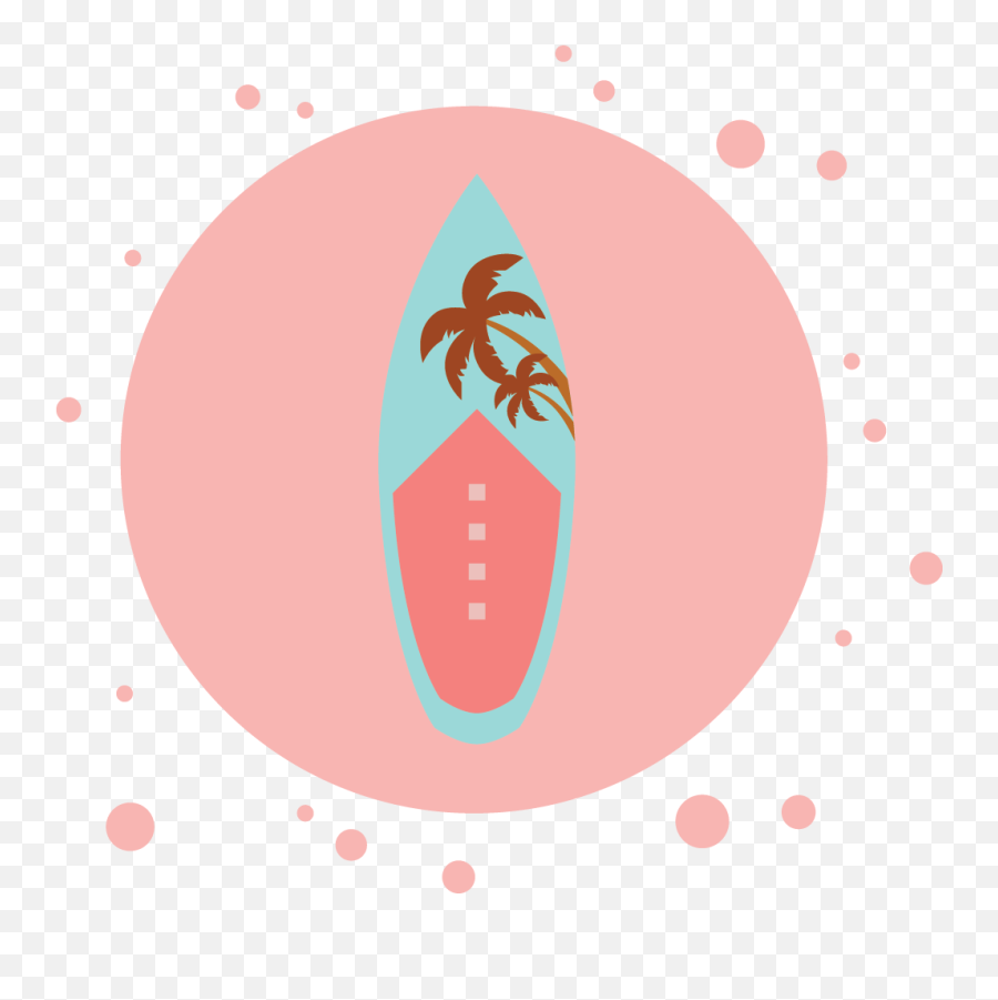 Summer Surfing Board Tree Icon Bubbles Graphic By Soe Image - Superfood Png,Surfer Icon