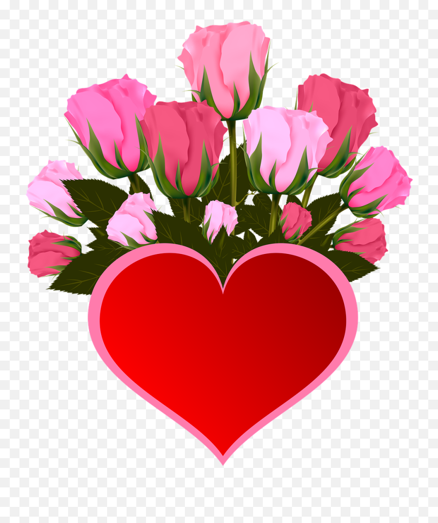Download Free Photo Of Flowersrosespinkbouquetheart - Flores Imagenes De Rosas Png,Bouquet Transparent Background