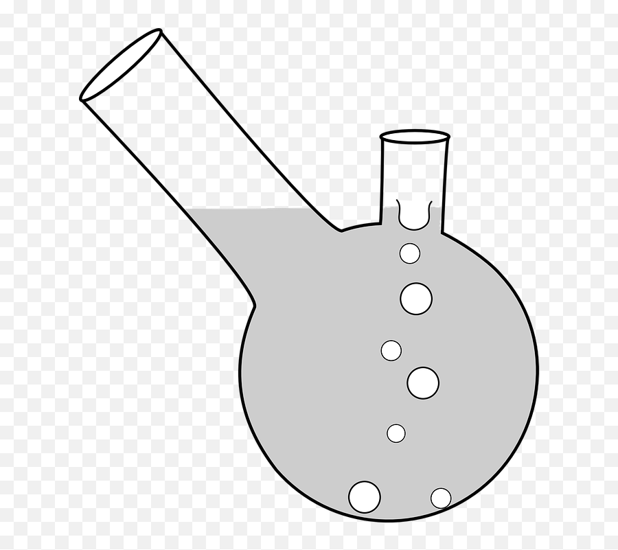 Transparent Beaker Clipart Black And White - Boiling Flask Boiling Flask Drawing Png,Erlenmeyer Flask Icon