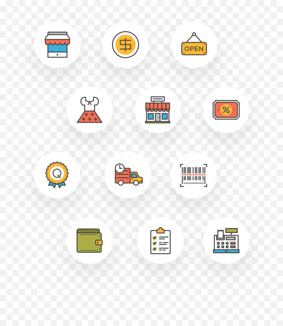Free Flat - Line Ecommerce Icon Pack From Invision Free Dot Png,Ecommerce Icon Free