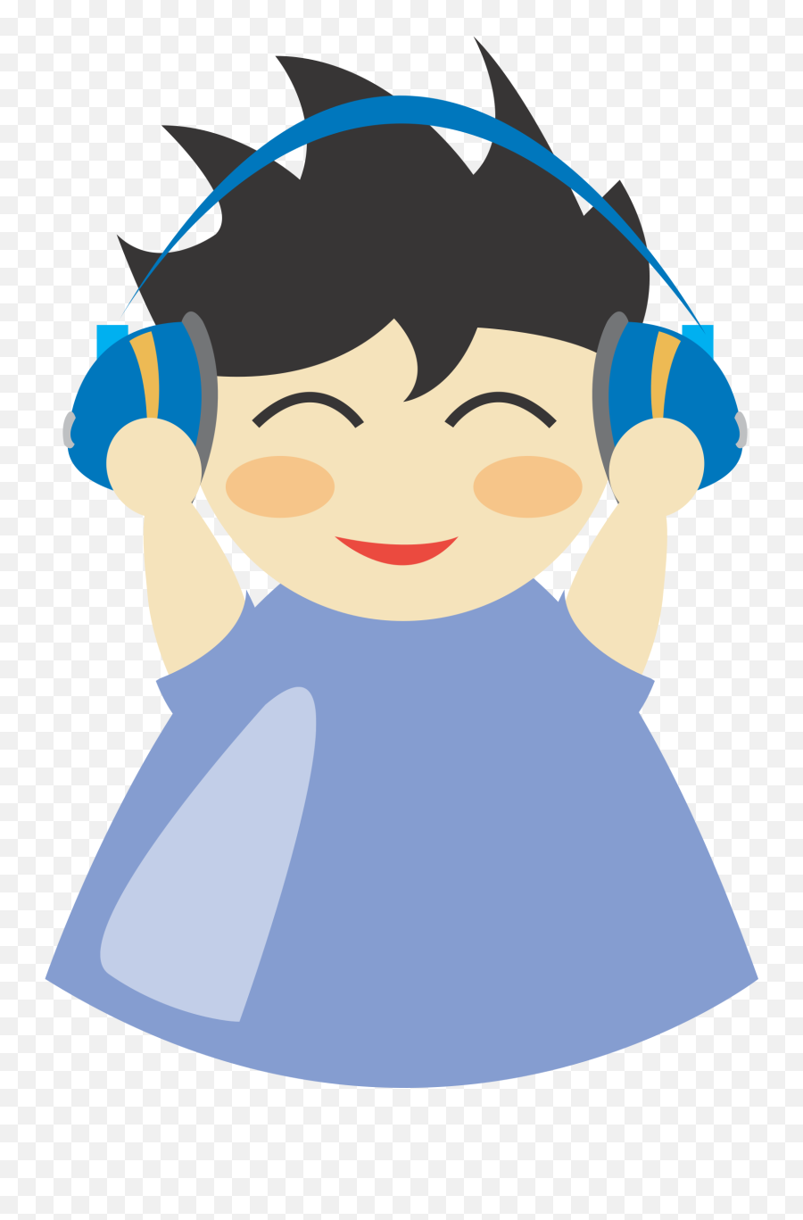 Listen Cartoon Png 6 Image - Cartoon Listening To Music Png,Cartoon Headphones Png