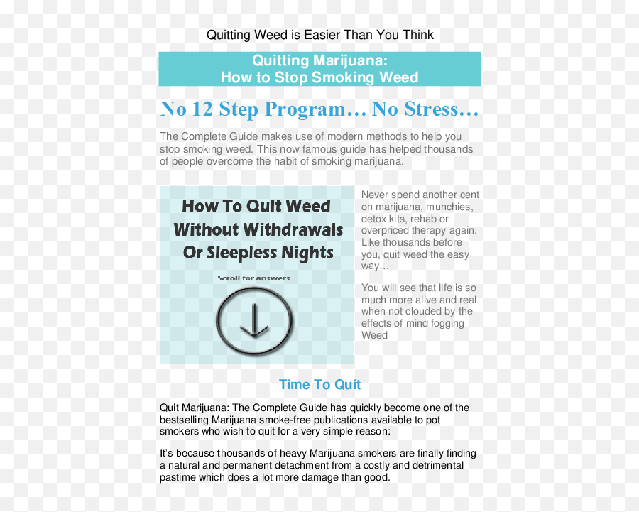 Doc Quit Weed A Guide About Quitting For Good Gaz - Screenshot Png,Weed Smoke Png