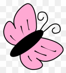 Mariposa Rosa Clip Art - Vector Clip Art Online Butterfly Clipart Png,Mariposa Png