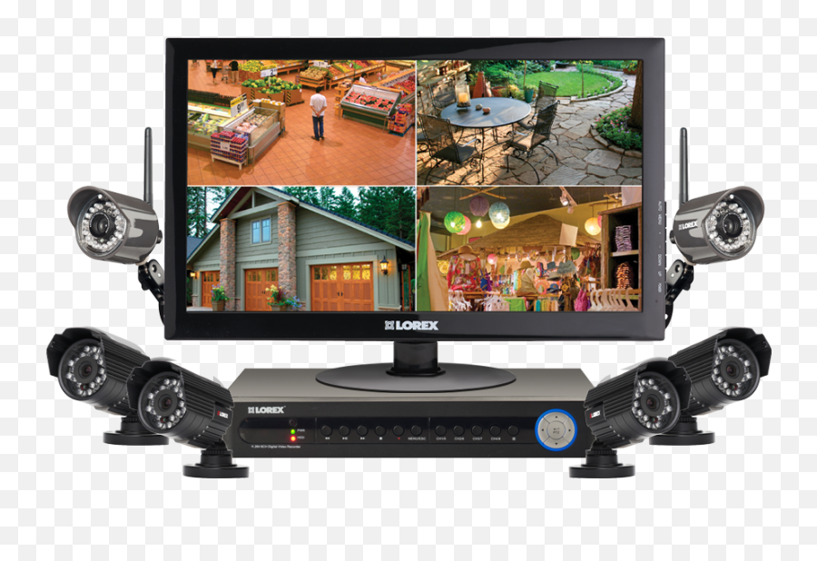 Security Cammera - Cctv Camera With Monitor Png,Security Camera Png