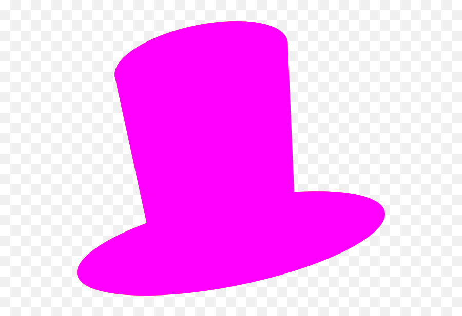 Pink Clipart Top Hat Picture - Pink Cartoon Top Hat Png,Top Hat Png