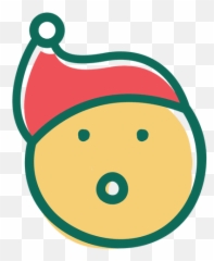 Surprise Santa Claus Hat Face Emoticon 28 - Transparent Png Clip Art,Surprise Png