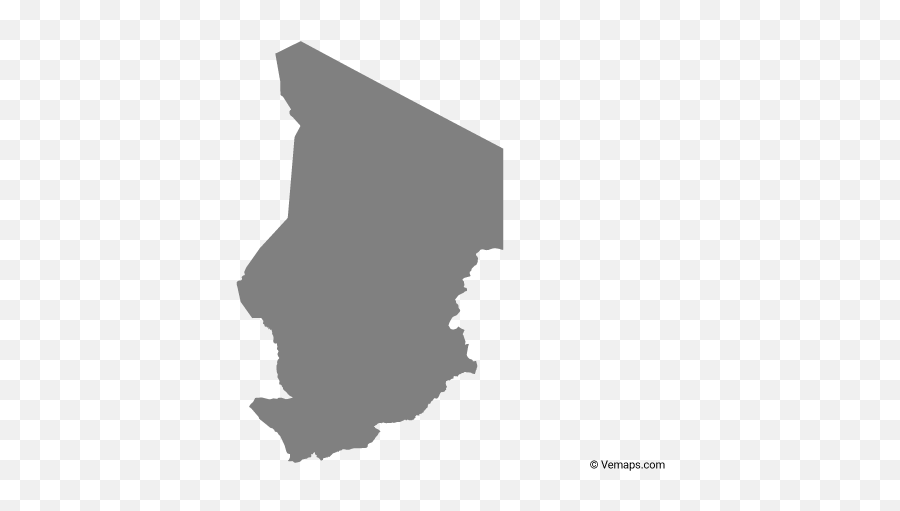 Outline Map Of Chad - Chad Map Vector Png,Chad Png
