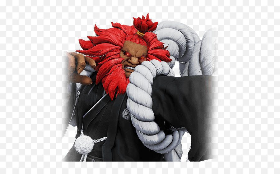 Renders Falke Blanka Darkstalkers Cpt Sakura And Akuma - Dragon Png,Akuma Png