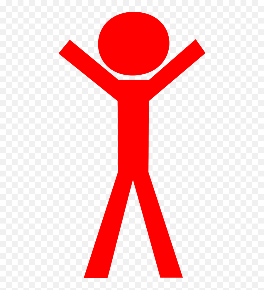 Red Stick Man Clip Art - Vector Clip Art Online Red Stick Figure Clip Art Png,Stickman Png