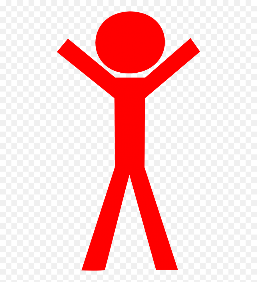 Red Stick Figure Clip Art at  - vector clip art online, royalty  free & public domain