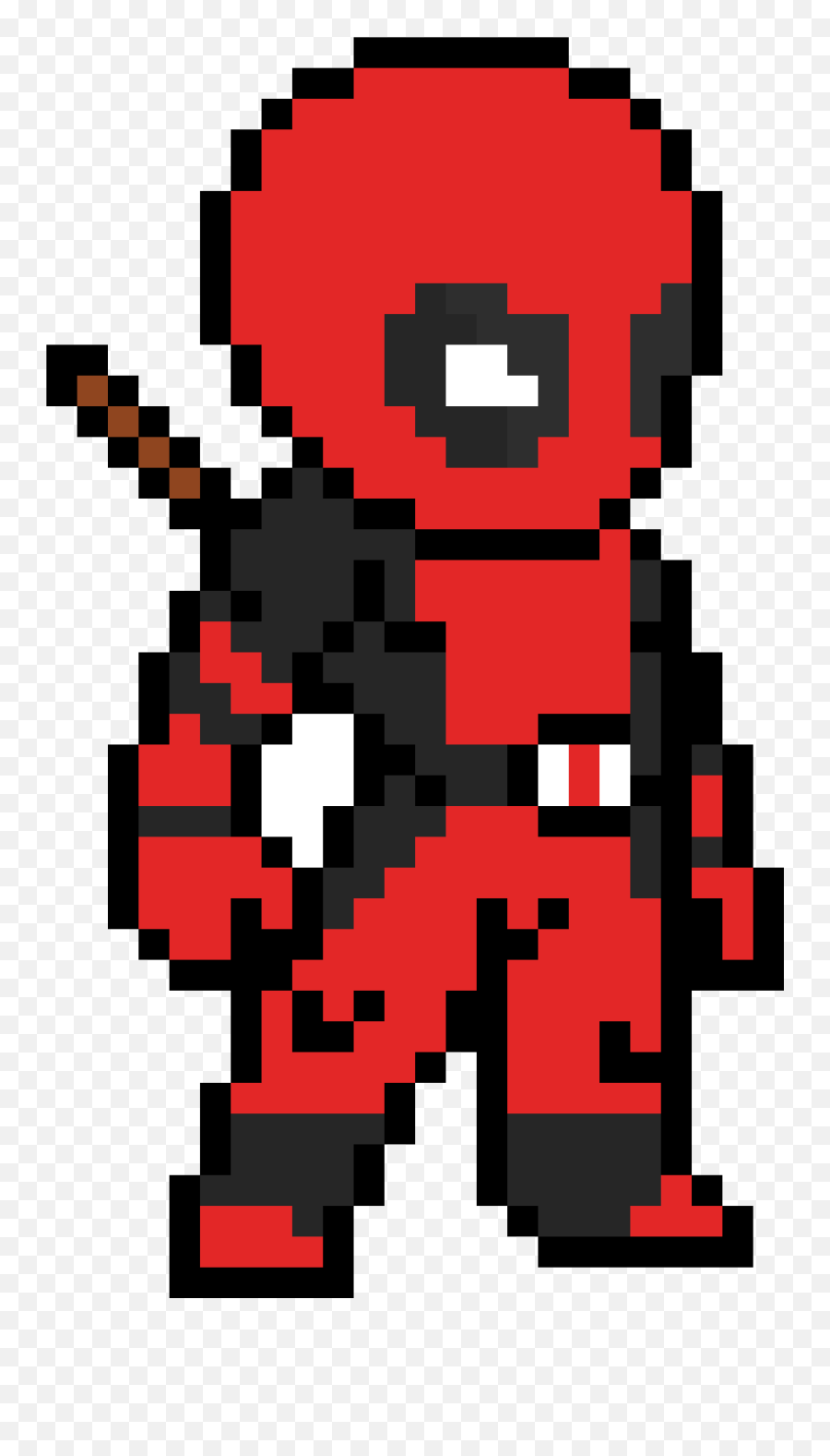 Spiderman Deadpool Symbol Minecraft - Pixel Art Deadpool Png,Spiderman Symbol Png