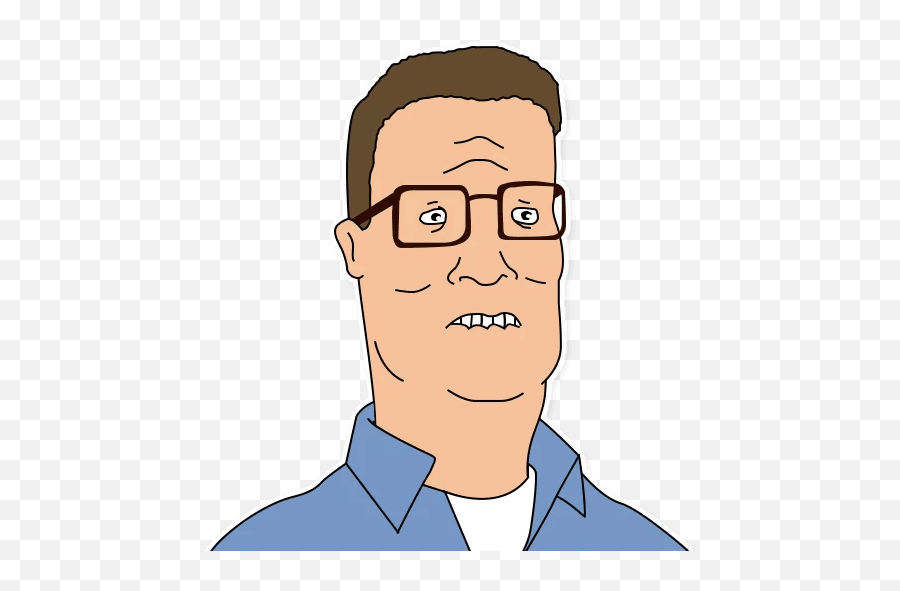 King Of The Stickers Set For Telegram - Hank Hill Png Transparent,Hank Hill Png