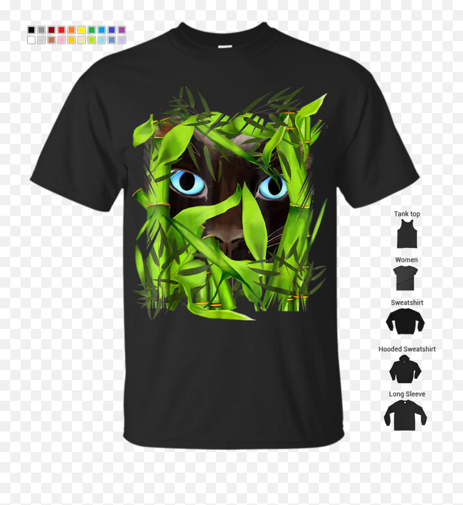 Siamese Cat Eyes In Bambo Cats Lover Tshirt Png