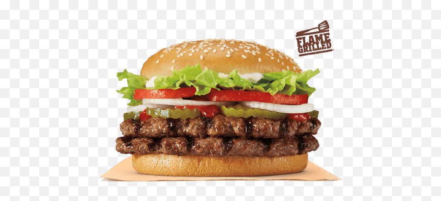 Double Whopper Sandwich - Burger King Double Whopper And French Fries Png,Burger King Png