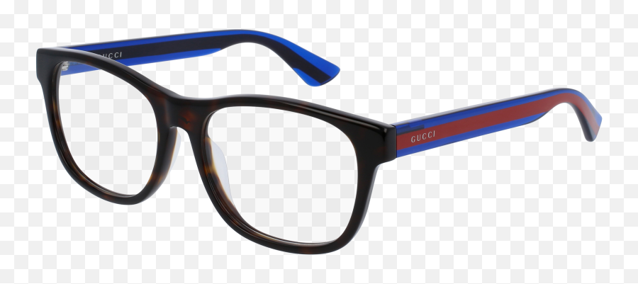 Gucci Havana Blue Transparent 003 Eyeglasses Png Clout Goggles