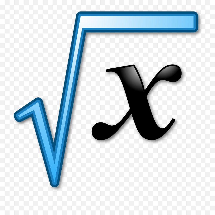 Nuvola Apps Edu Mathematics Blue - P Square Root Clipart Square Root Sign Png,Blue Square Png