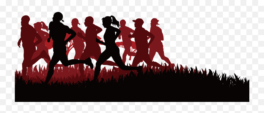 Group Run Silhouette Png - Running,Running Silhouette Png