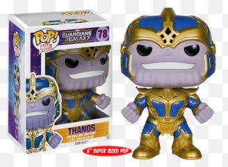Vinyl Bobble Head - Funko Pop Thanos Glow In The Dark png