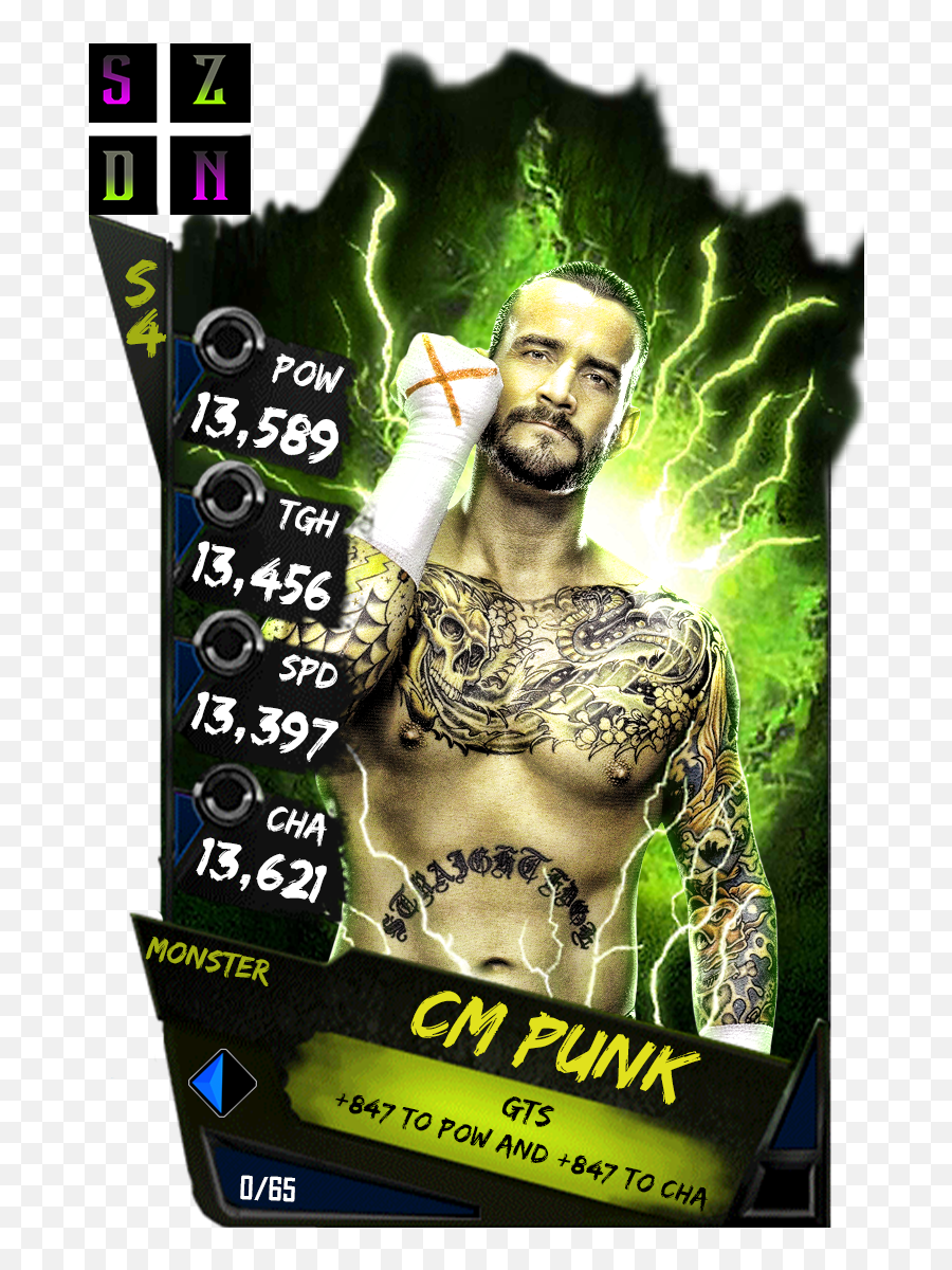 Cm Punk Monster Custom - Wwe Supercard Andre The Giant Png,Cm Punk Png
