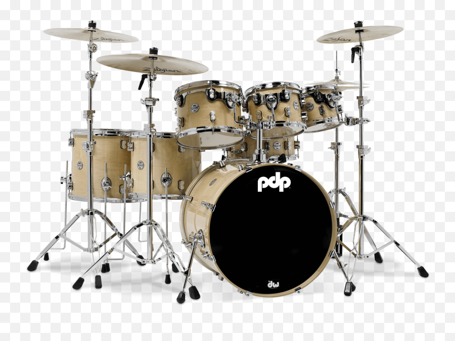 Concept Maple - Natural Lacquer 7piece Kit Pacific Pdp 5 Piece Drum Set Png,Drum Set Png