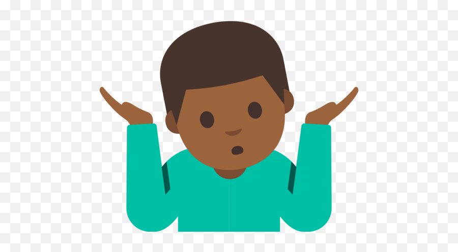 Medium - Brown Shoulder Shrug Emoji Png,Shrug Emoji Png