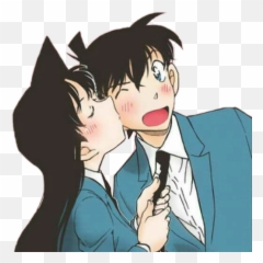 First Kiss - Ran Mouri Shinichi Ran Png,Beso Png