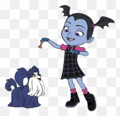 Vampirina Giving Wolfie A Treat - Bridget Cilpart png