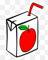 Juice Clipart Black And White Panda - Free Apple png