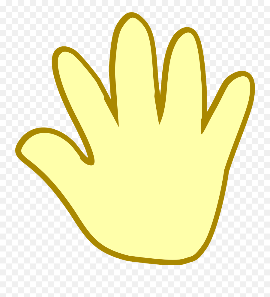 Hand Outline Print - Free Vector Graphic On Pixabay Animated Hand Waving Bye Png,Hand Outline Png