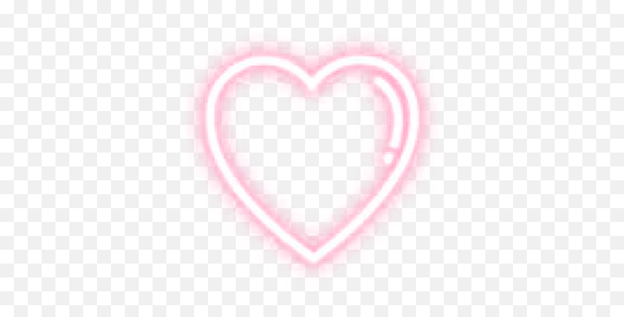 Download Heart Sticker Stickers Cute Glow Glowing Pink Light - Glowing Pink Heart With Black Background Png,Cute Heart Png